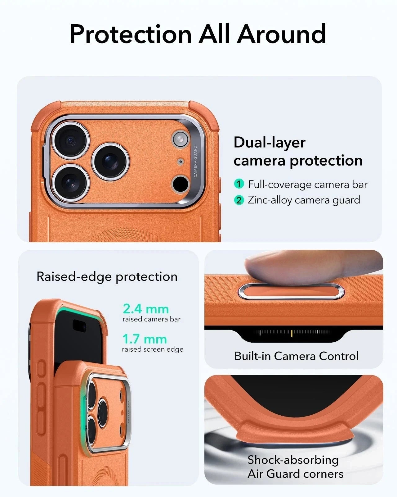 iPhone 17 Pro Max Cyber Tough Magnetic Case (Camera Control, Stash Stand)