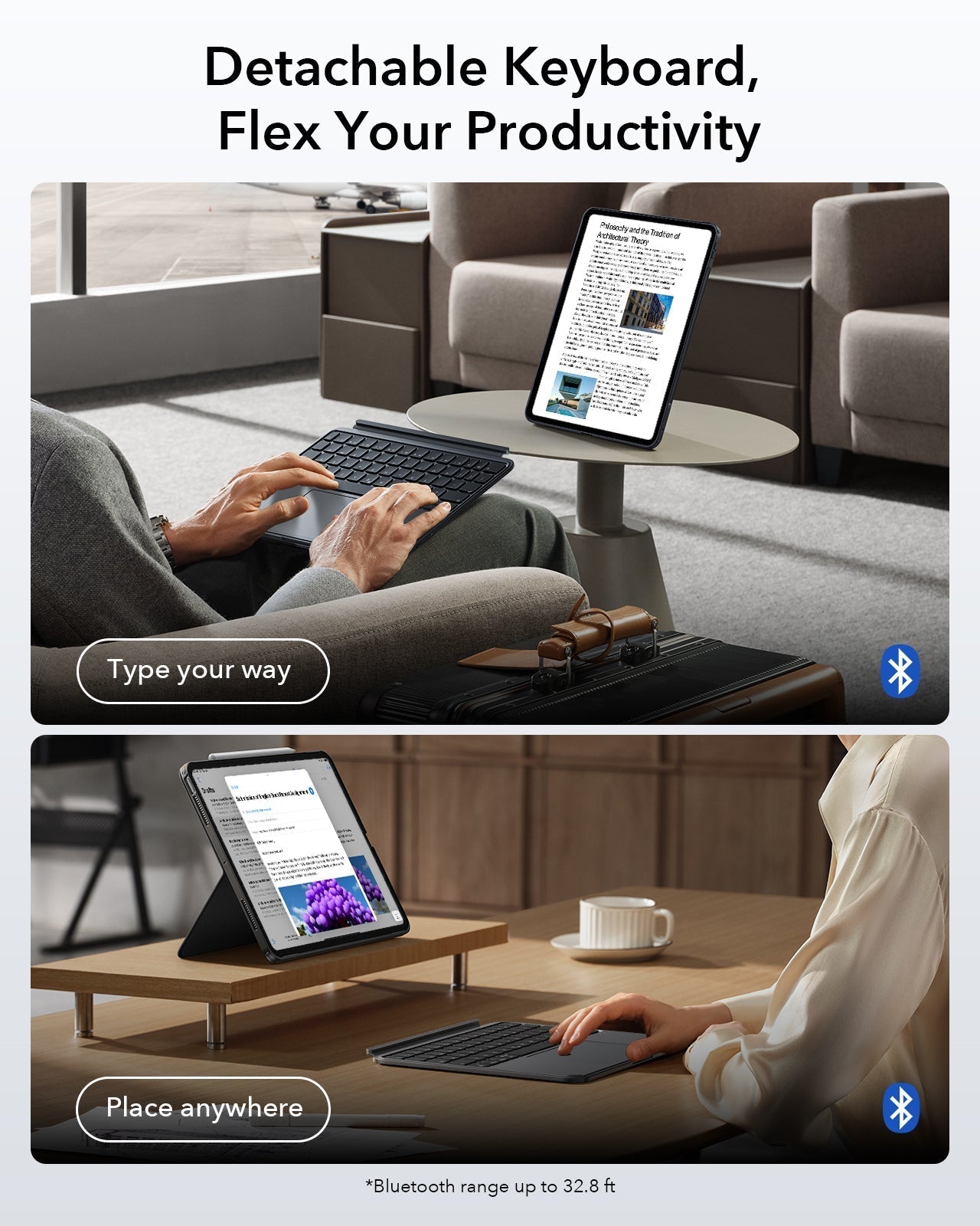 iPad  Shift Keyboard Case (Detachable)